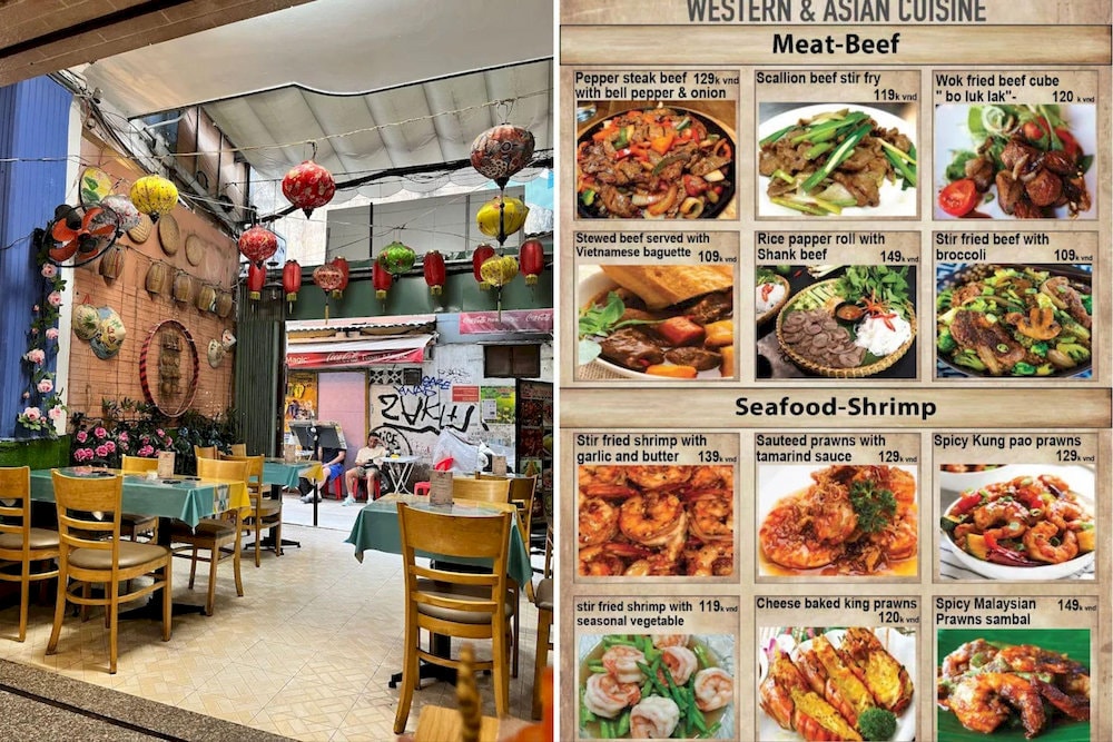 Chef House has the colorful decoration with the diverse menu 